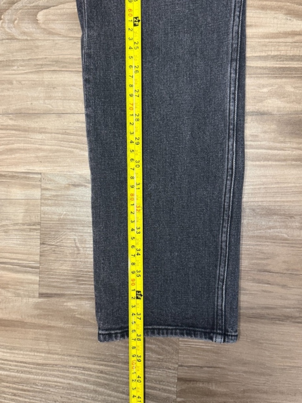 Abercrombie Curve Love 90s Slim Straight Jeans 28 Ultra High Rise ♡ Black Wash - Picture 8 of 11
